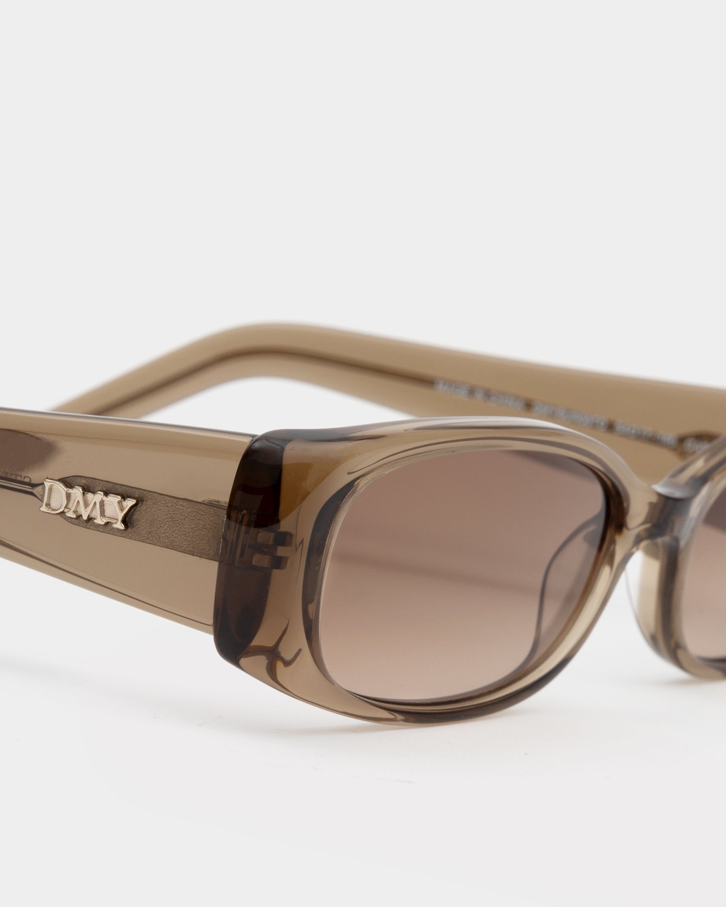 Billy Transparent Olive Sunglasses