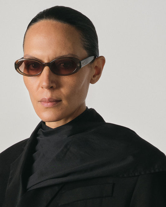 Valentina Transparent Olive Sunglasses