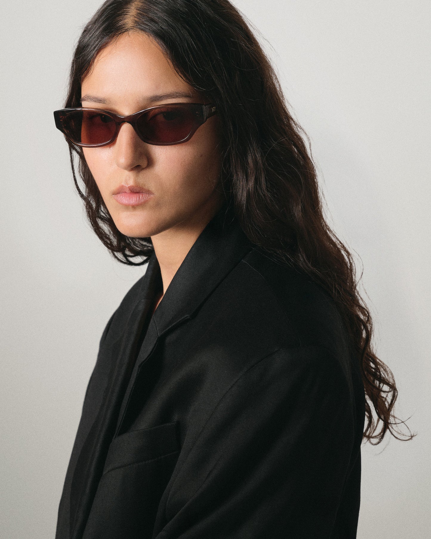 Suki Transparent Brown Sunglasses