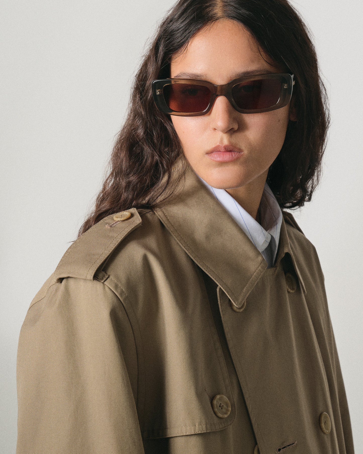 Preston Transparent Olive Sunglasses