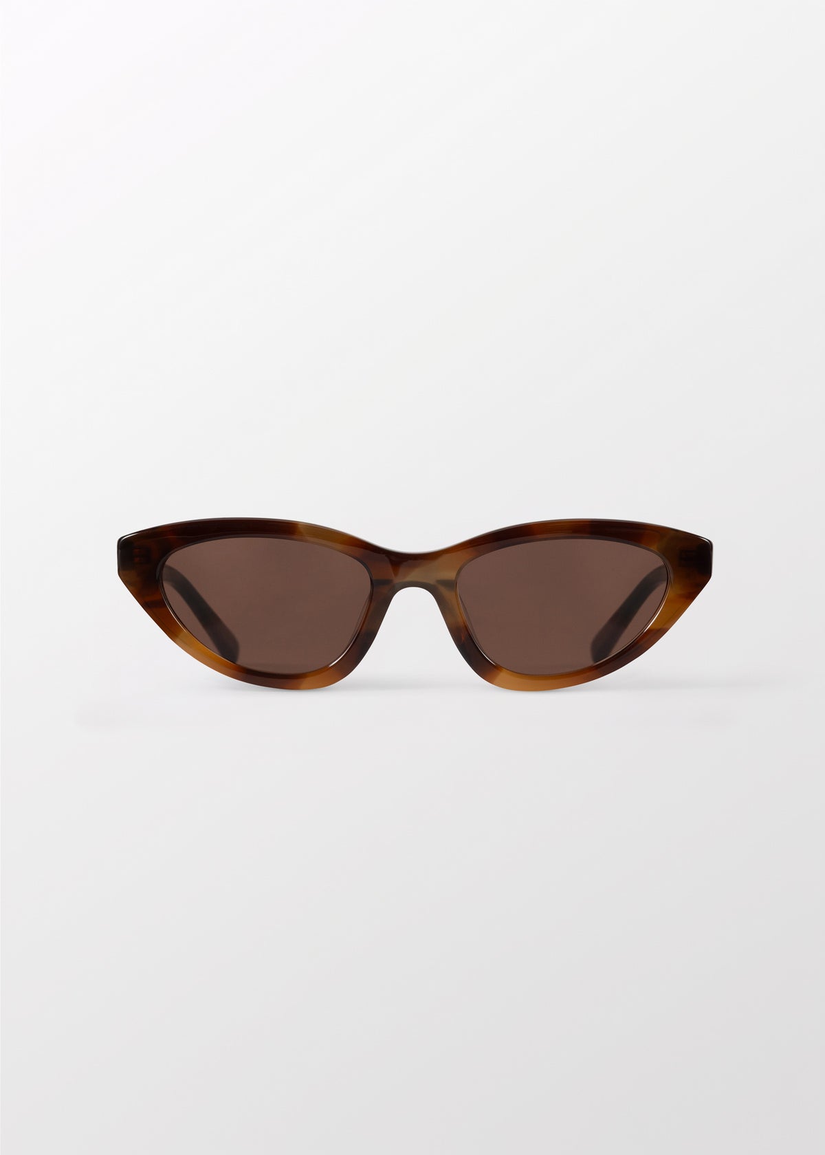 Vesper Mottled Brown Cat-Eye Sunglasses